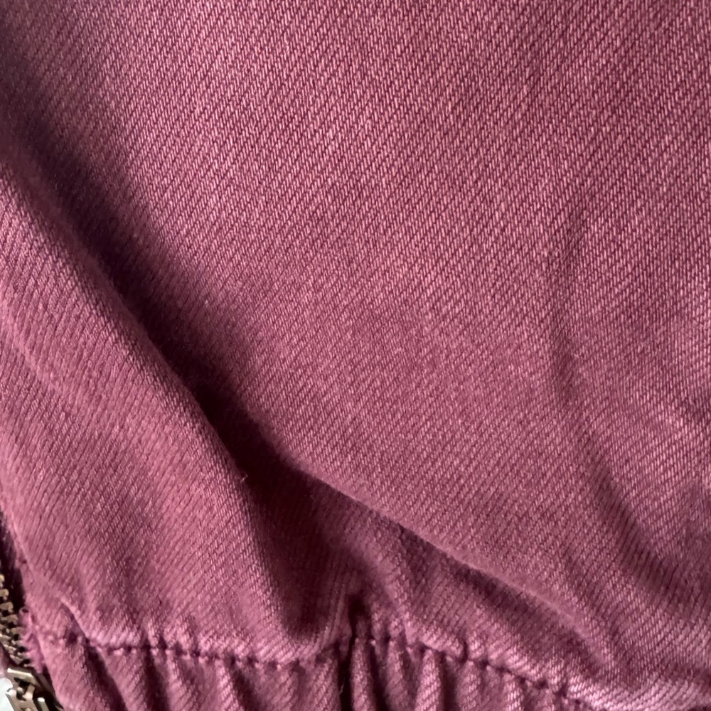 American Eagle Outfitters Red Cargo Jogger Pants Slim Fit Size 0 Petite - Picture 8 of 14